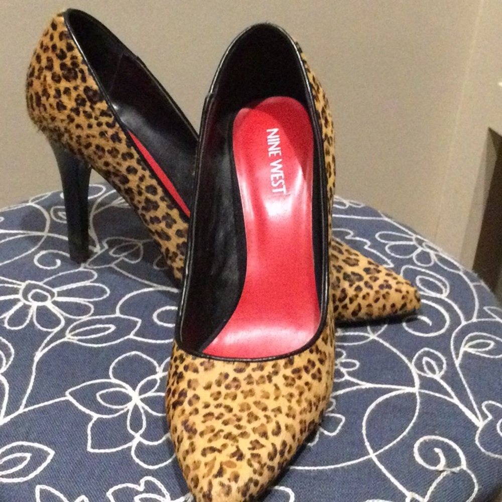 Nine West Leopard Print Heels